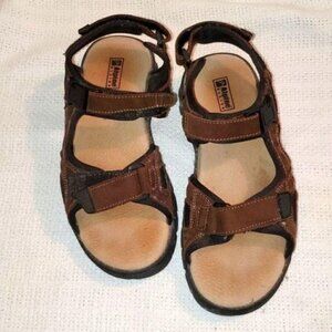 Alpine Sz. 8 Brown‎ Leather Fisherman Adjustable Sandals